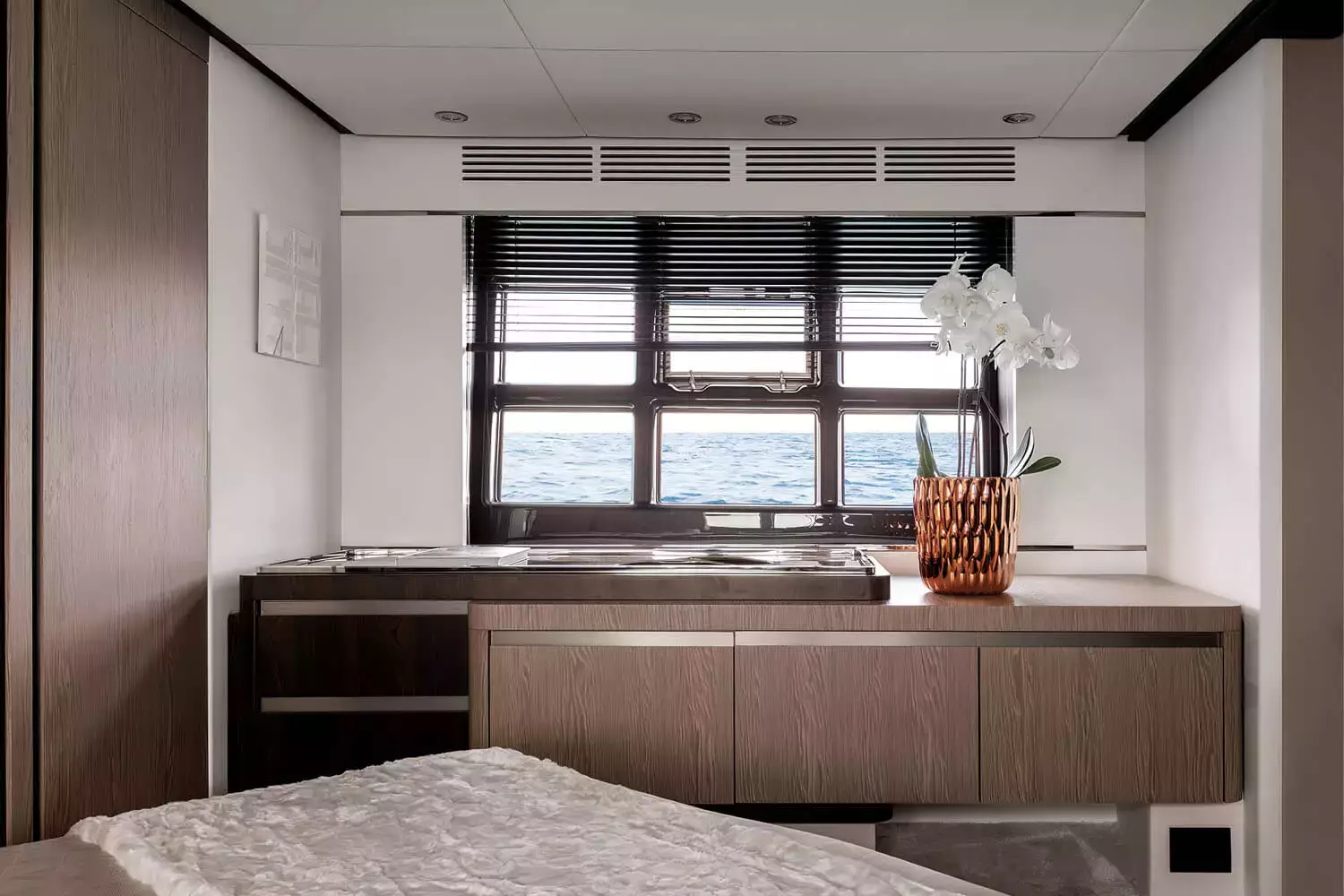 azimut s6 yacht for sale AMF interior master stateroom windows