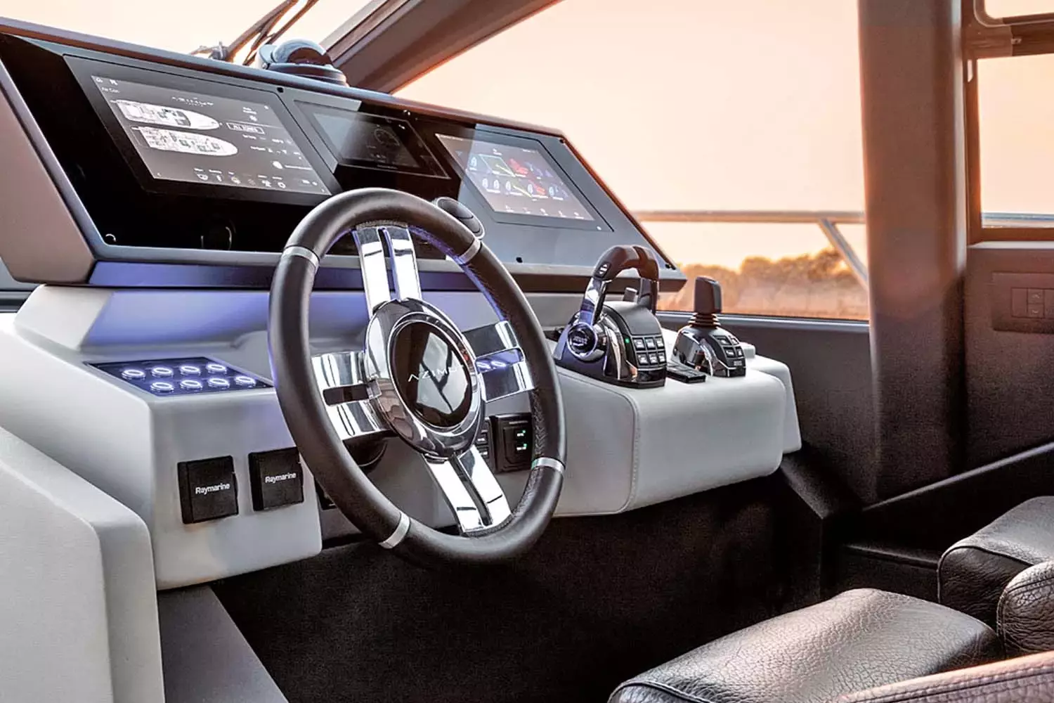 azimut s6 yacht for sale AMF interior helm