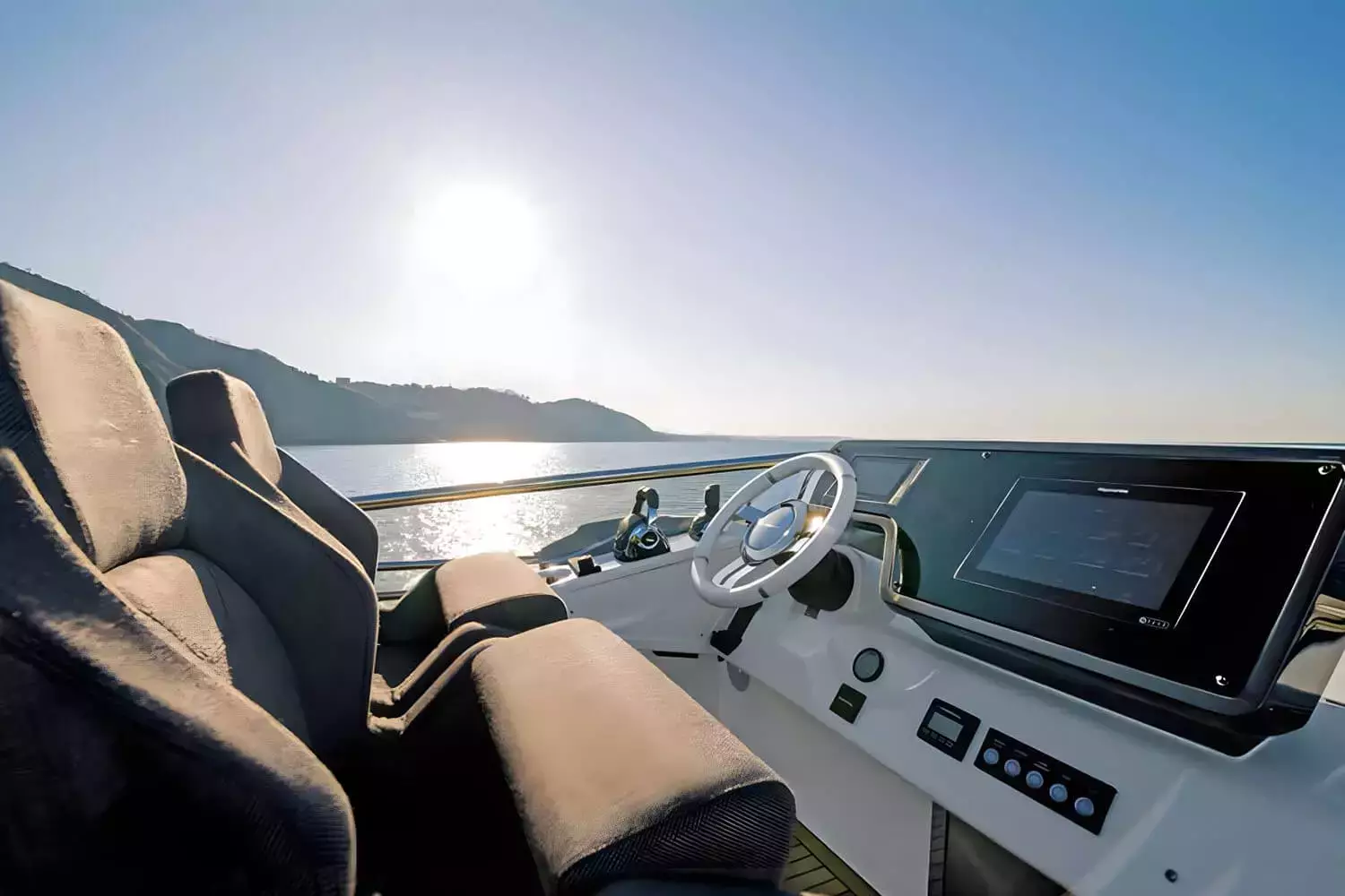 azimut s6 yacht for sale AMF exterior fly-bridge helm